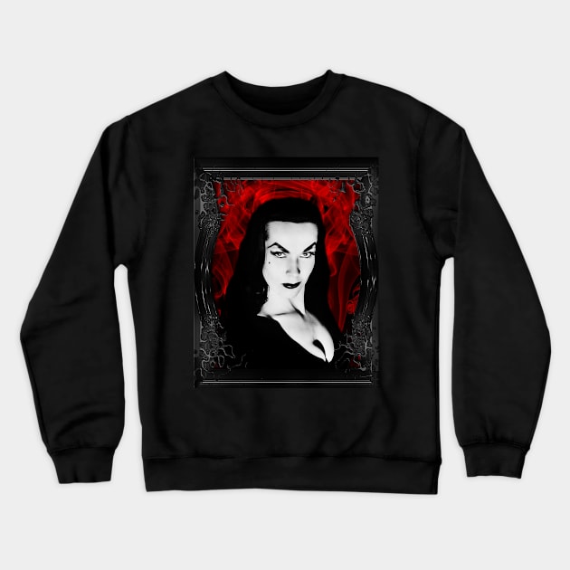 VAMPIRA 7 Crewneck Sweatshirt by GardenOfNightmares